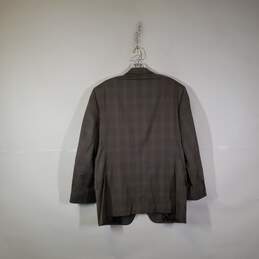 Mens Wool Long Sleeve Notch Lapel Single Breasted Blazer Size 43R alternative image