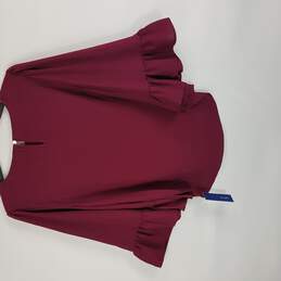APT 9 Women Burgundy Long Sleeve Shirt S alternative image