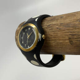 Designer Kate Spade Gold-Tone Rumsey Polka Dot Strap Analog Wristwatch