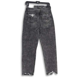 NWT Womens Black 5-Pocket Design Distressed Boyfriend Jeans Size 4 alternative image