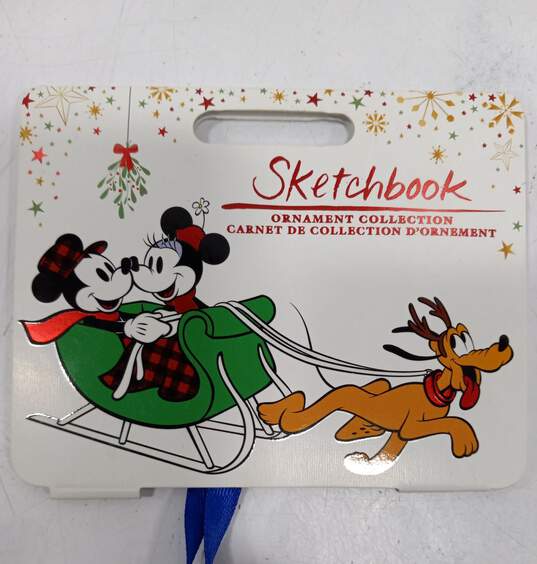 Disney Store Sketchbook Frozen Anna & Elsa Christmas Ornaments image number 5
