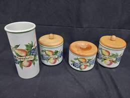 Vintage Kitchen Ceramic Canister Set