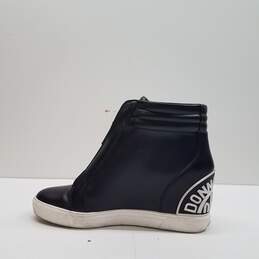 DKNY Wedge Sneakers Black, White Size 7 alternative image