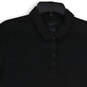 NWT Womens Black Short Sleeve Spread Collar Polo Shirt Size X-Large image number 3