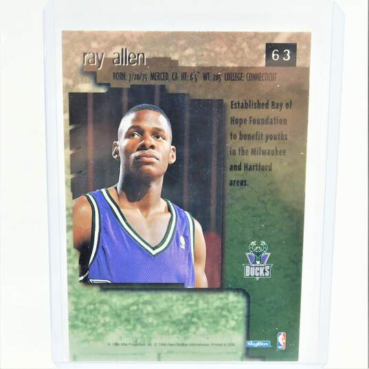 1996-97 HOF Ray Allen Skybox Premium Rookie Milwaukee Bucks image number 3