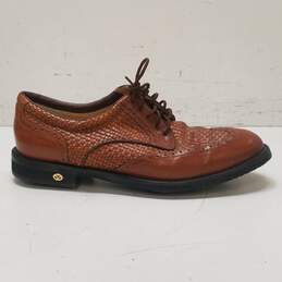 Walter Geuin Leather Golf Dress Shoes Brown 10