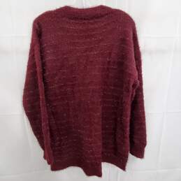 INC International Concepts Red/Brown Striped Sweater Size S alternative image