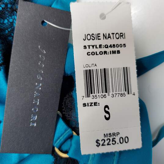 Josie Natori Blue Lace Negligee image number 5