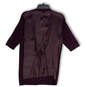 NWT Womens Purple Short Sleeve Pockets Button Front Cardigan Sweater Sz XL image number 2