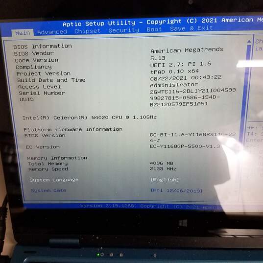 Gateway 11.5 inch Intel Celeron N4020 1.1GHz CPU 4GB RAM & SSD image number 9