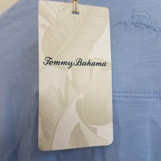 Tommy Bahama Men's Martinique Half-Zip Pullover Light/Sky Blue Size S image number 3