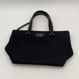 Kate Spade Womens Black Inner Pocket Zipper Double Handle Tote Handbag