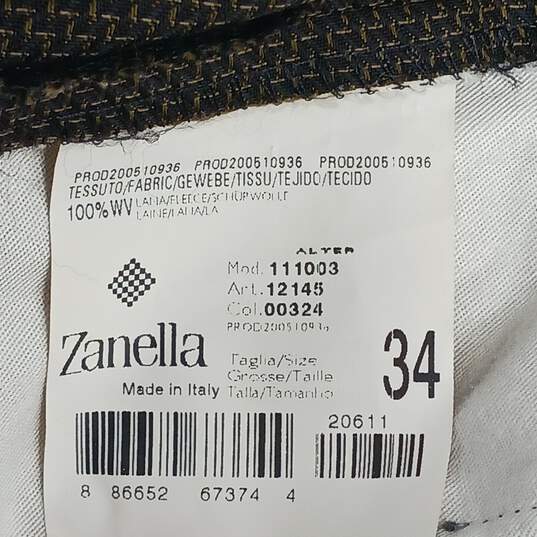 Zanella Men's Brown Dress Pants Size 34 image number 5