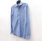 Ermenegildo Zegna Long Sleeve Men's Dress Shirt Blue Size M with COA image number 2