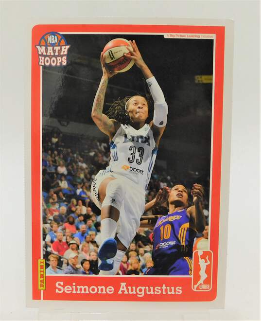 2013 Seimone Augustus Panini Math Hoops 5x7 Basketball Card Minnesota Lynx image number 1