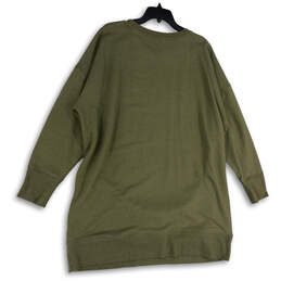 NWT Womens Green Crew Neck Long Sleeve Pullover Sweatshirt Dress Size XXL alternative image