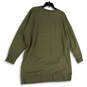 NWT Womens Green Crew Neck Long Sleeve Pullover Sweatshirt Dress Size XXL image number 2