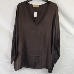 Free For Humanity Women Brown Top OS NWT