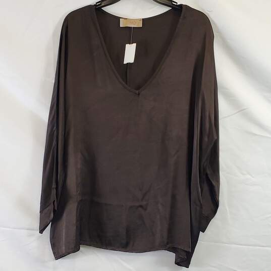 Free For Humanity Women Brown Top OS NWT image number 1