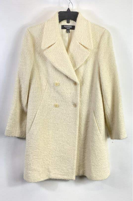 Emanuel Ungaro Women Ivory Wool Coat PS image number 1