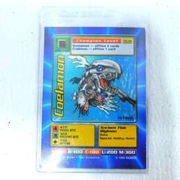 1 of 1 Miscut Digimon Coelamon 1st Edition 1999 Bandai Error Card St-36 alternative image