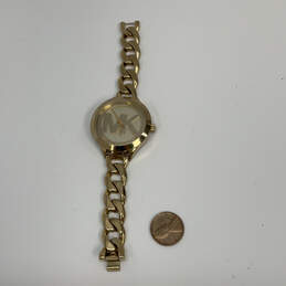 Designer Michael Kors Gold-Tone Stainless Steel Analog Wristwatch With Box alternative image