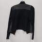 Jaclyn Smith Women's Black Leather Sweater Jacket Size M image number 5