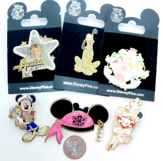 Disney Mickey Mouse Hannah Montana Goofy & Pirates Enamel Trading Pins Lot image number 8