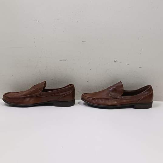 Vera Gomma Brown Leather Loafers Men's Size 13 image number 3
