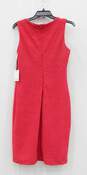 Calvin Klein Hot Pink Textured Sleeveless Dress Size 6 NWT image number 2