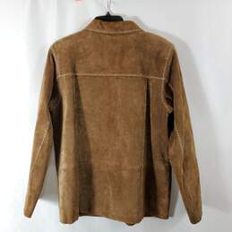 Brandon Thomas Women Brown Leather Jacket sz L alternative image
