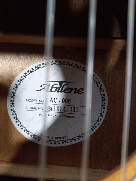 Abilene AC-006 Acoustic Guitar in Case image number 5