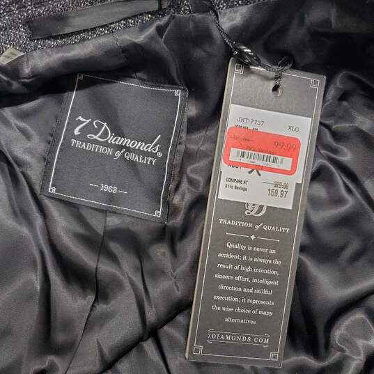 7 Diamonds Wool Blend Button Up Blazer Jacket NWT Size XL image number 3