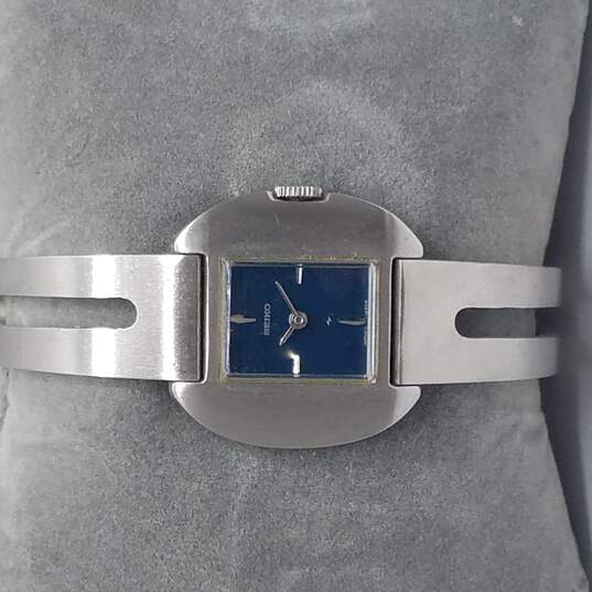 Buy the Seiko 11-1480R Vintage Mechanical Wind Silver Angel Bracelet Watch  | GoodwillFinds