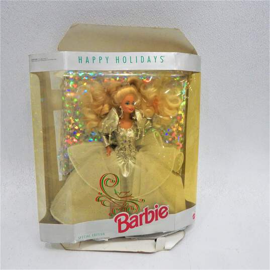1991 & 1992 Happy Holidays Special Edition Barbie Dolls IOB image number 2