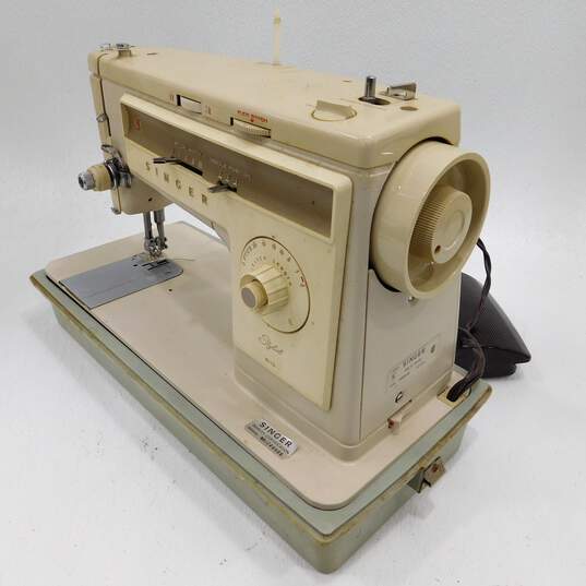 Singer 513 Stylist Electric Sewing Machine With Pedal & Case image number 2