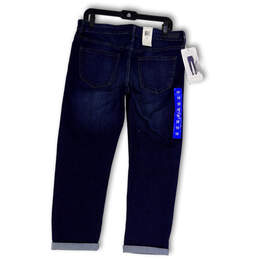 NWT Womens Blue Denim Medium Wash Stretch Slim Boyfriend Jeans Size 10 alternative image