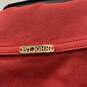 Womens Red Long Sleeve Collared Side Pocket Button Front Jacket Size Medium image number 4