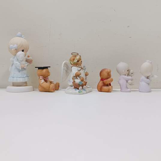 6PC Assorted Precious Moments & Cherished Teddies Figurines image number 4
