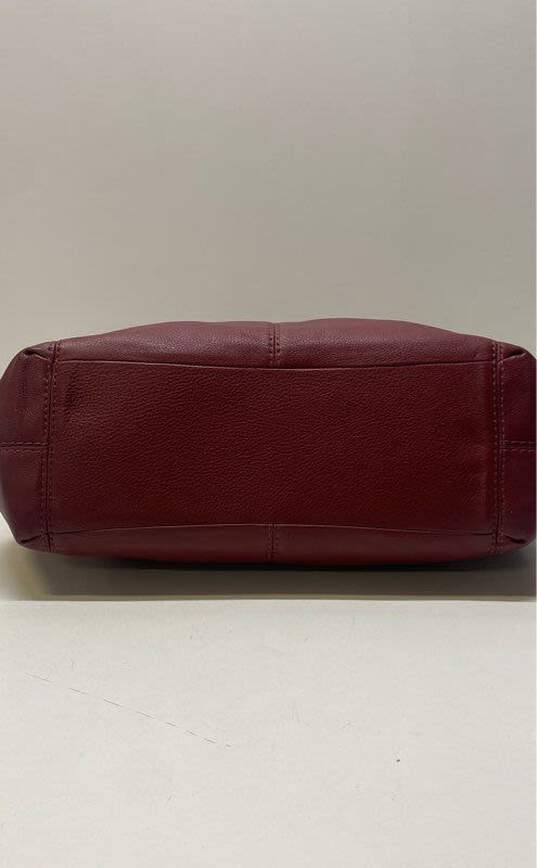 Coach Edie Lexy Leather Shoulder Bag Washed Red image number 3