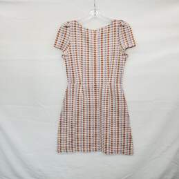 Ann Taylor Beige  & Pink Cotton Blend Knit Shift Dress WM Size 6 NWT alternative image