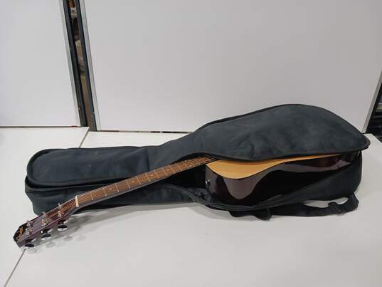 Brown Fender Acoustic Guitar In Soft Case image number 1