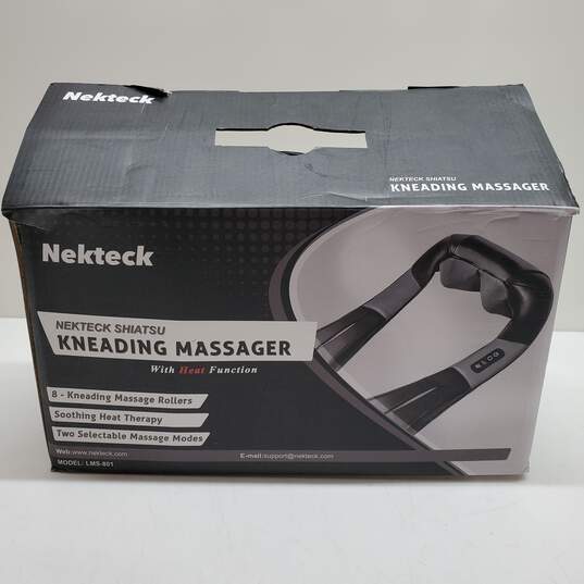 Nekteck Shiatsu Kneading Massager w/Heat Function IOB For Parts/Repair image number 1