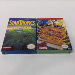 Pair of Nintendo Entertainment System Games StarTropics & Zoda's Revenge StarTropics 2 CIB Carts Sealed
