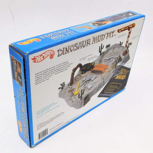 VTG 1987 Mattel Hot Wheels Dinosaur Mud Pit Playset Complete w/ Blazer Truck IOB image number 8