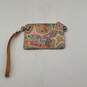 Dooney & Bourke Womens Multicolor Abstract Rainbow Logo Charm Wristlet Wallet image number 5