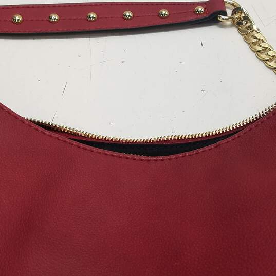 Neiman Marcus Studded Shoulder Bag Red image number 7