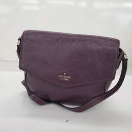 Kate Spade Purple Pebble Leather Crossbody Bag