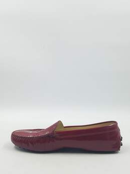Authentic Tod's Cherry Red Driver Loafer W 10 alternative image