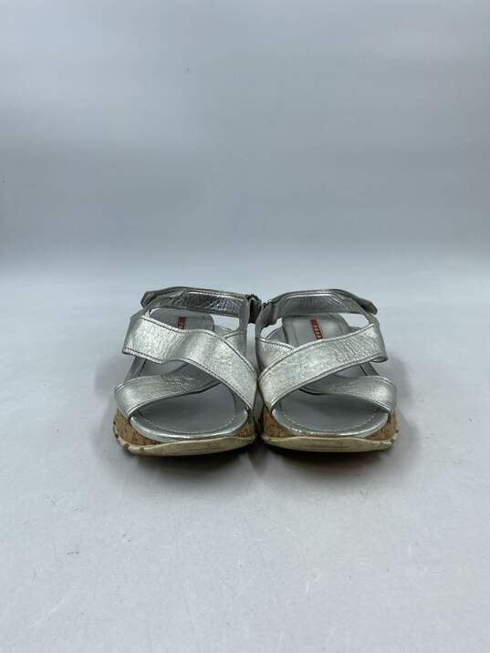 Prada Silver sandal Sandal Women 6 image number 1
